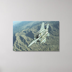 Toile Un aigle de frappe F-15E de l'armée de l'air améri