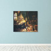 Toile Un alchimiste dans son atelier (Insitu (Plancher de Bois))