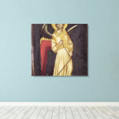 Toile Un ange avec un démon sur une chaîne (Insitu (Plancher de Bois))