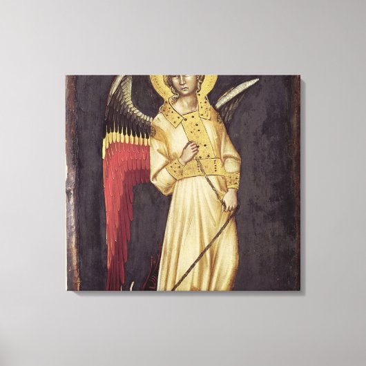 Toile Un ange avec un démon sur une chaîne (Recto)