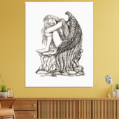 Toile Un ange endormi sur la pierre (Insitu(Salon))
