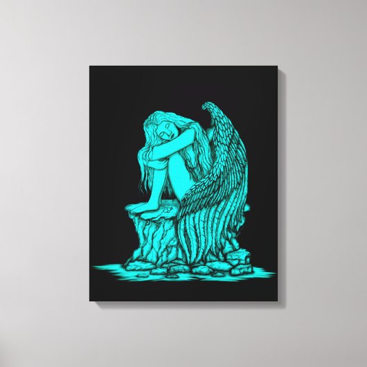 Toile Un ange endormi sur la pierre (Recto)