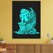Toile Un ange endormi sur la pierre (Insitu(Salon))