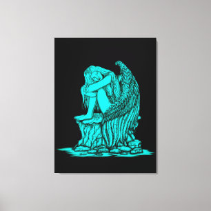 Toile Un ange endormi sur la pierre