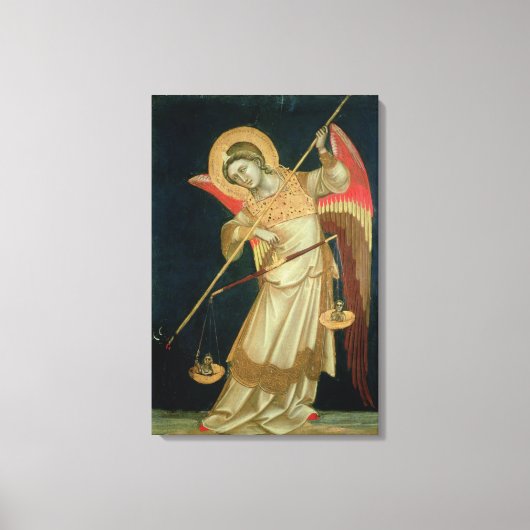 Toile Un ange pesant une âme, c.1348-55 (Recto)