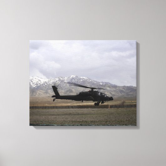 Toile Un Apache AH-64A décolle (Recto)