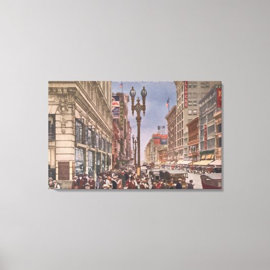 Toile Un aperçu de Busy Broadway (Recto)