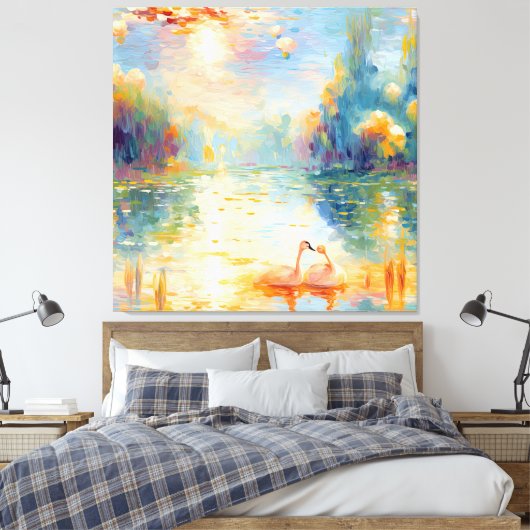 Toile Un aperçu de Monet (Insitu(Chambre))