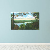 Toile Un aperçu du lac Garfield (Insitu (Plancher de Bois))