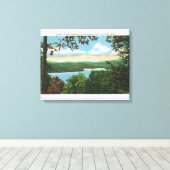 Toile Un aperçu du lac Garfield (Insitu (Plancher de Bois))