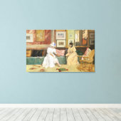 Toile Un appel amical, 1895 (huile sur toile) (Insitu (Plancher de Bois))