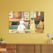 Toile Un appel amical, 1895 (huile sur toile) (Insitu(Salon))