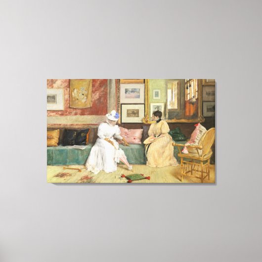 Toile Un appel amical, 1895 (huile sur toile) (Recto)