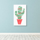 Toile Un arbre de Noël très cactus (Insitu (Plancher de Bois))