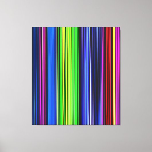 Toile Un Arc En Ciel De Stripes - LGBTQIA (Recto)