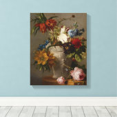 Toile Un arrangement avec les fleurs, 19ème siècle (Insitu (Plancher de Bois))