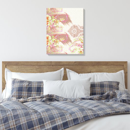 Toile Un arrangement floral sophistiqué avec det orné (Insitu(Chambre))