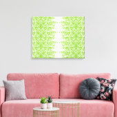 Toile un arrière - plan vert et blanc avec des petits po (Insitu(Salon))