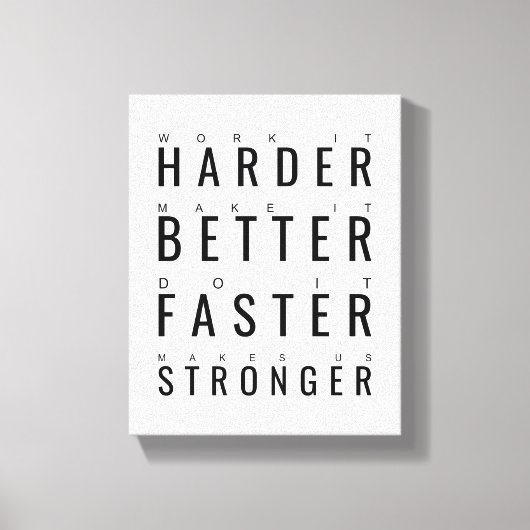 Toile Un art motivationnel plus puissant et plus rapide (Recto)