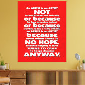 Toile Un artiste est... (Insitu(Salon))