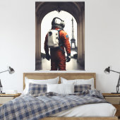 Toile Un astronaute à Paris (Insitu(Chambre))