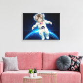 Toile Un astronaute de chat dans l'espace (Insitu(Salon))
