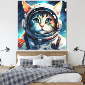 Toile Un astronaute de chat imaginaire (Insitu(Chambre))