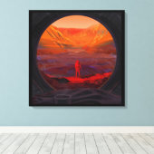 Toile Un Astronaute Sur Mars (Insitu (Plancher de Bois))