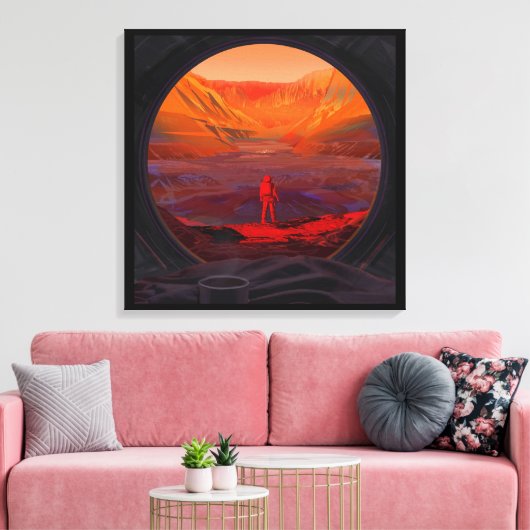 Toile Un Astronaute Sur Mars (Insitu(Salon))