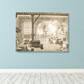 Toile Un atelier de séchoir en soie, de l'"Encyclopedie  (Insitu (Plancher de Bois))