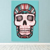 Toile Un autre crâne du monde : un rappel cosmique (Insitu (Plancher de Bois))