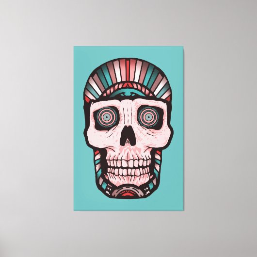 Toile Un autre crâne du monde : un rappel cosmique (Recto)