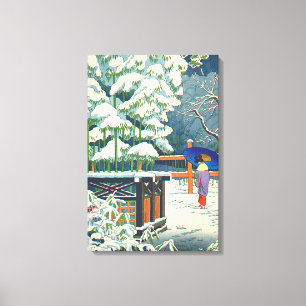 Toile Un bambou dans le sanctuaire Fujishima Takeji