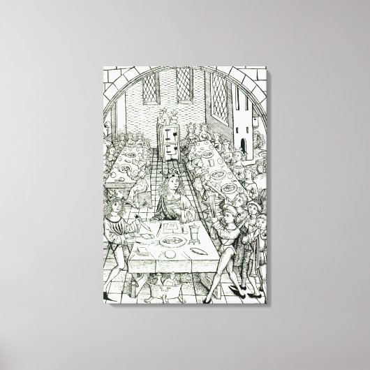 Toile Un banquet princier, 1491 (Recto)