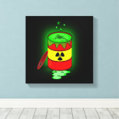 Toile Un baril de Toxic Waste (Insitu (Plancher de Bois))