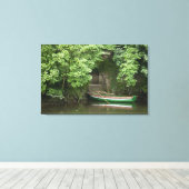 Toile Un Bateau De Rangée Roulait À Certains Escaliers L (Insitu (Plancher de Bois))