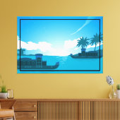 Toile Un bateau en mer (Insitu(Salon))