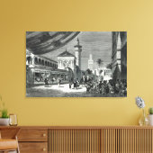 Toile Un bazar à Tunis (Insitu(Salon))