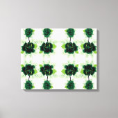 Toile un bouquet de fleurs vertes sur un arrière - plan (Recto)