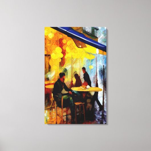 Toile Un café par moi-même (Recto)