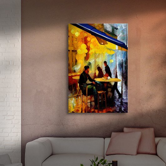 Toile Un café par moi-même