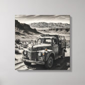 Toile Un camion dans le désert (Recto)