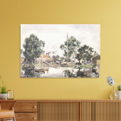 Toile Un canal à La Haye, 1868 (Insitu(Salon))