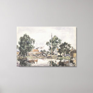 Toile Un canal à la Haye, 1868