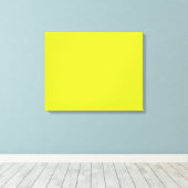 Toile Un carré jaune vif avec un borde blanc distinct (Insitu (Plancher de Bois))
