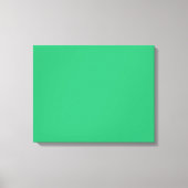 Toile Un carré vert solide placé sur un fond blanc (Recto)
