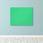 Toile Un carré vert solide placé sur un fond blanc (Insitu (Plancher de Bois))