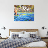 Toile Un champ de bleus à Alamo Heights, (Insitu(Chambre))