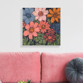 Toile Un champ de fleurs (Insitu(Salon))