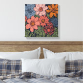 Toile Un champ de fleurs (Insitu(Chambre))